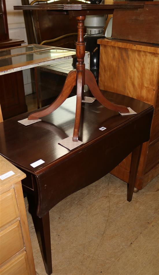 Mahogany dropleaf & occasional table
